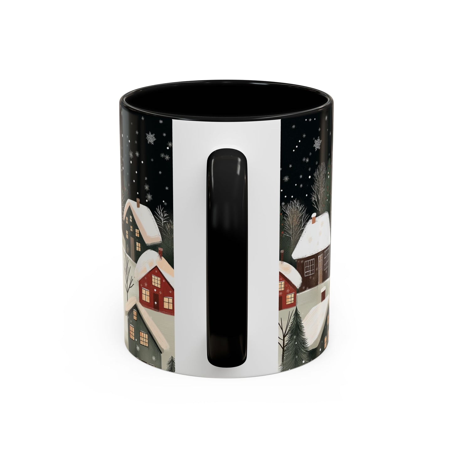 Cozy Winter Forest Coffee Mug, Christmas Forest Tea Cup, Winter Holiday Ceramic Mug, Festive snowy Drinkware Holiday Season Classy Mug