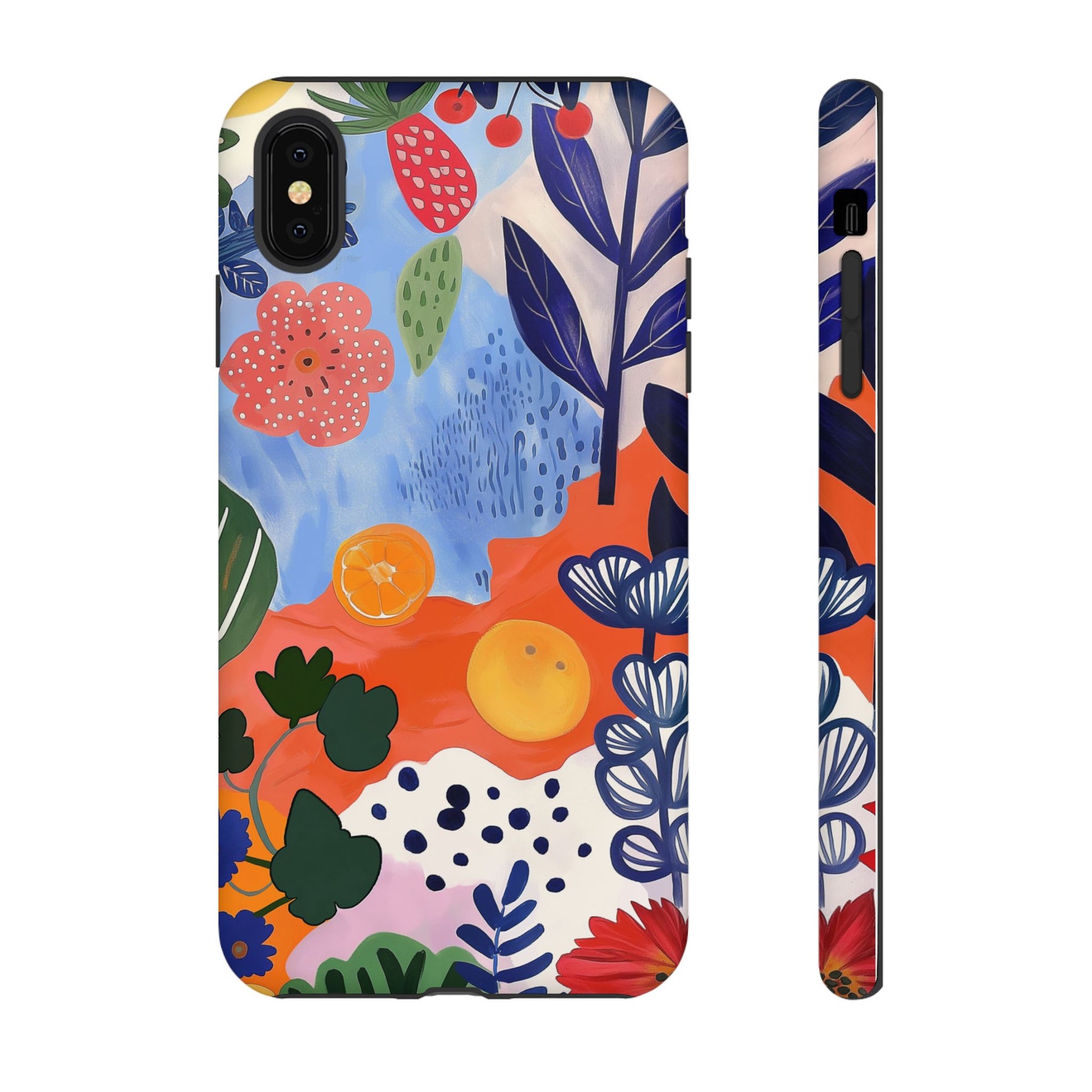 Colorful Abstract Floral Phone Case – Modern Art Design for iPhone, Samsung, Google Pixel Tough Case - NovaFlair