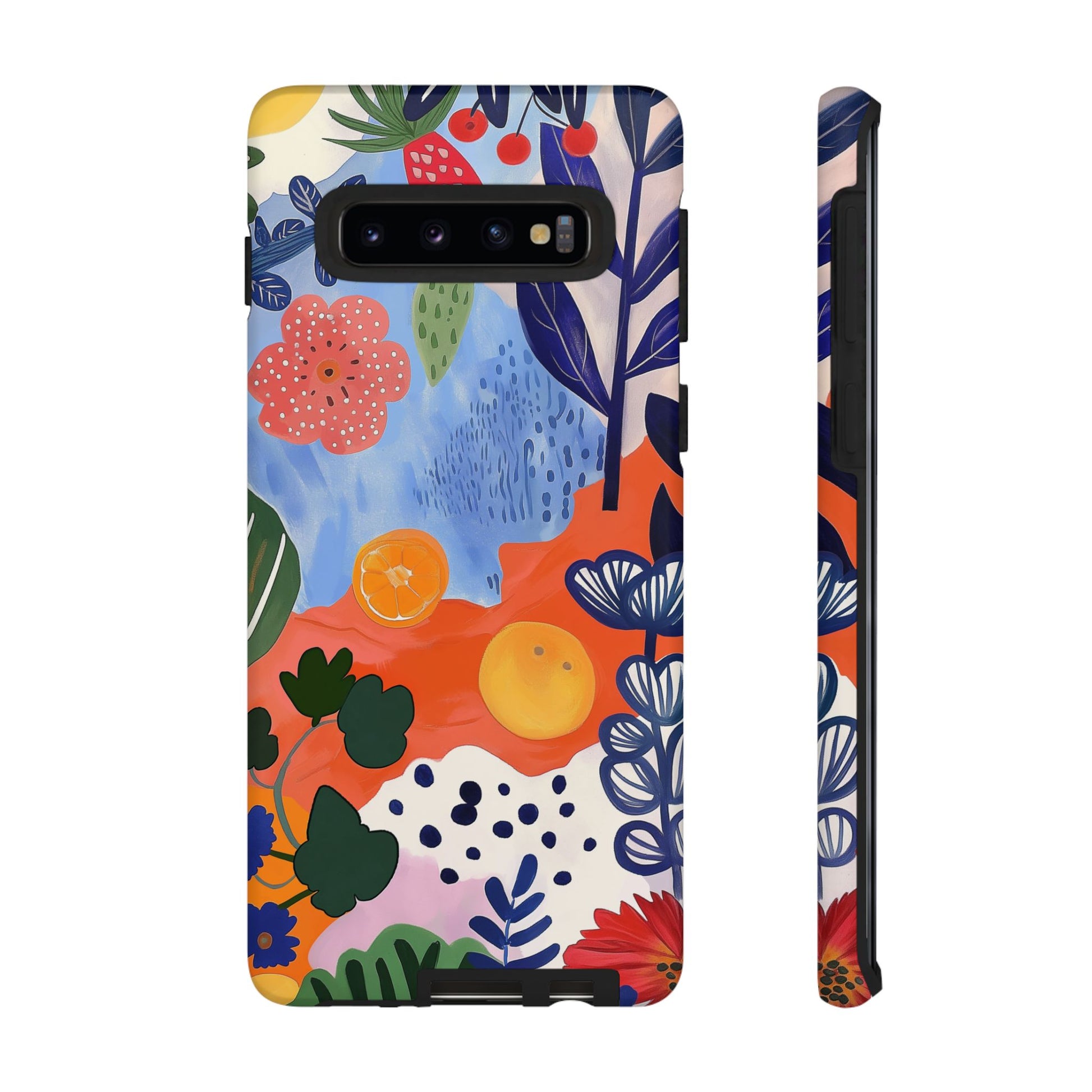 Colorful Abstract Floral Phone Case – Modern Art Design for iPhone, Samsung, Google Pixel Tough Case - NovaFlair