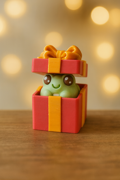 Limited Holiday Edition Christmas Clicker Fidget Toy – Santa, Gift Box & Elf 3D Printed Collectible Keychains | ASMR & Stress Relief