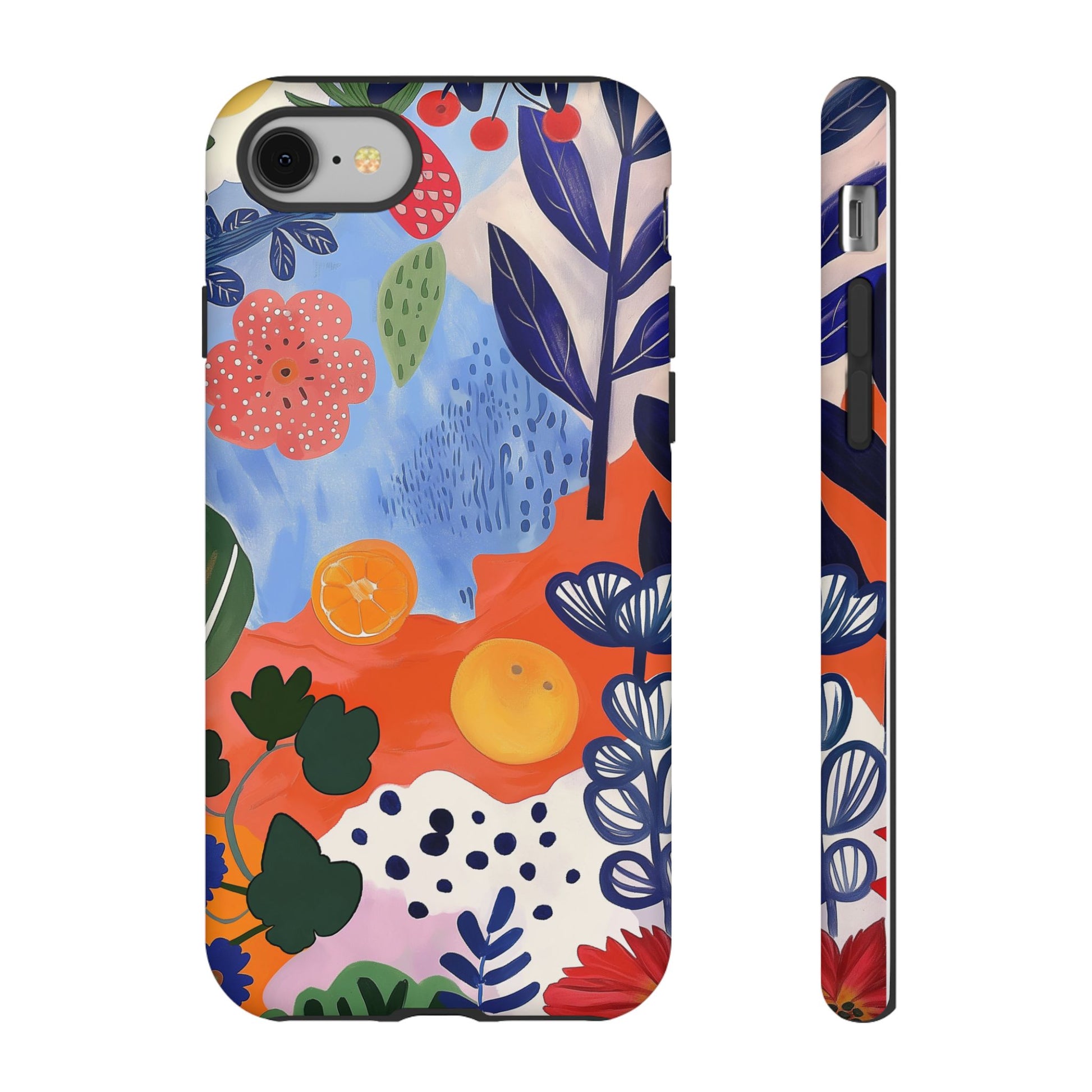 Colorful Abstract Floral Phone Case – Modern Art Design for iPhone, Samsung, Google Pixel Tough Case - NovaFlair