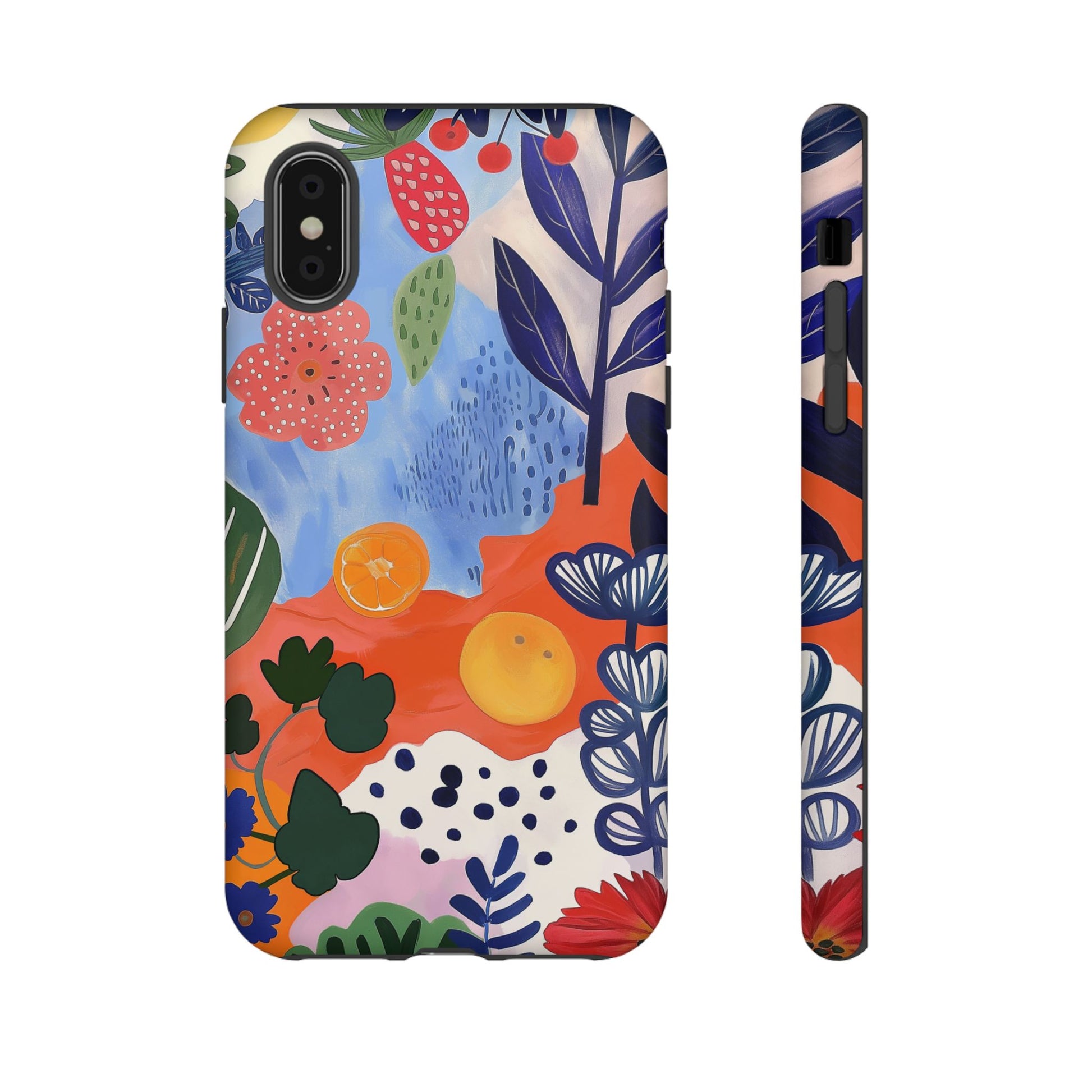 Colorful Abstract Floral Phone Case – Modern Art Design for iPhone, Samsung, Google Pixel Tough Case - NovaFlair
