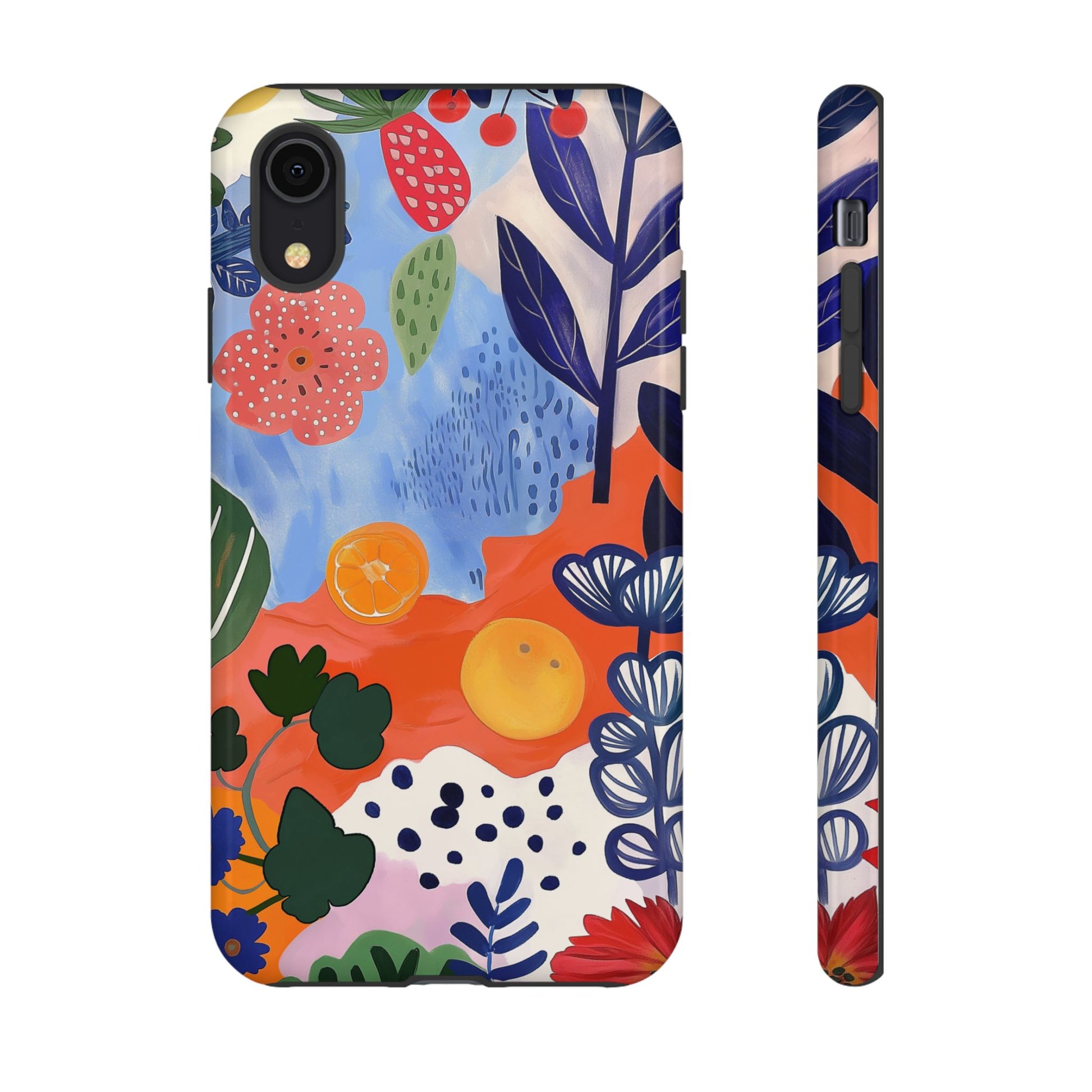 Colorful Abstract Floral Phone Case – Modern Art Design for iPhone, Samsung, Google Pixel Tough Case - NovaFlair