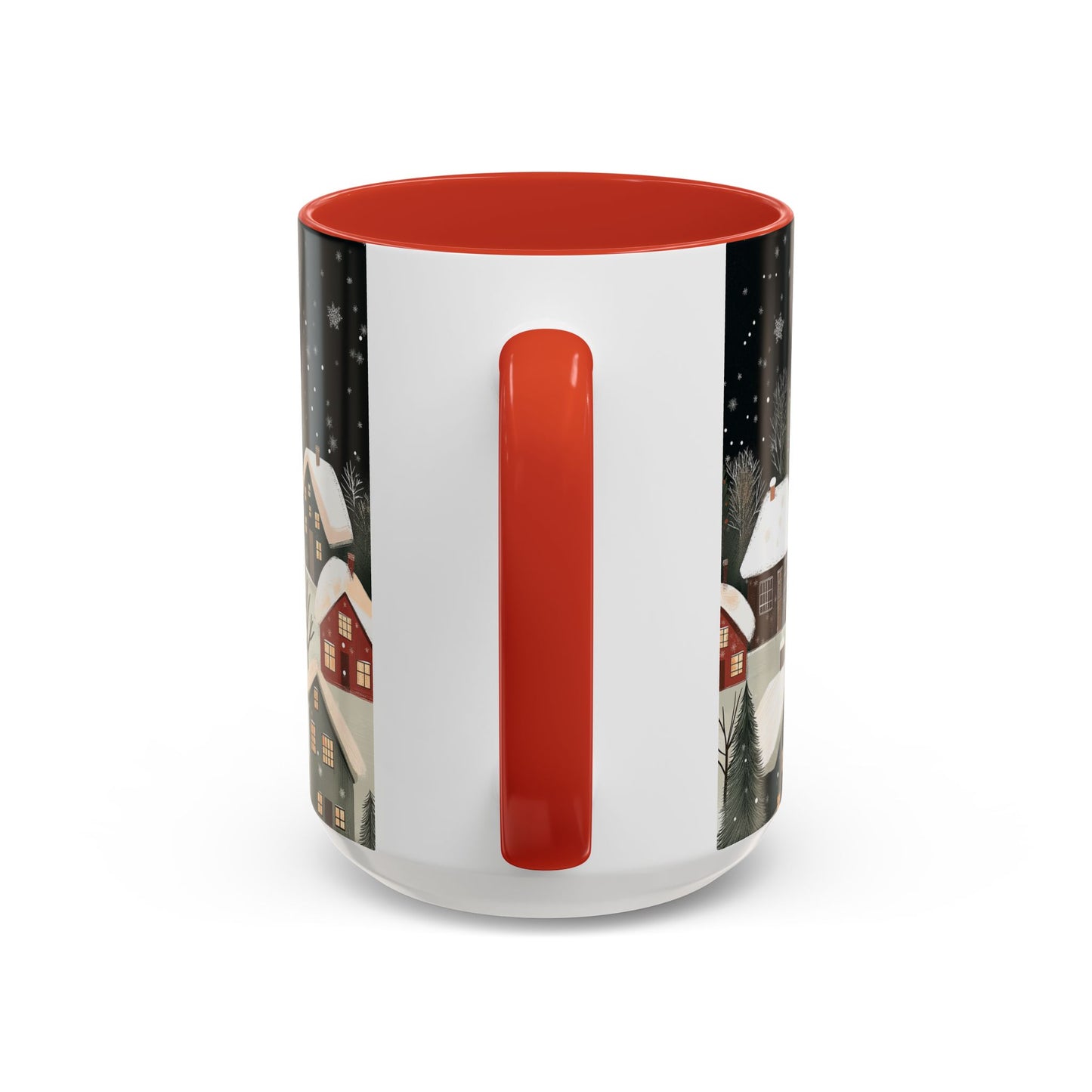 Cozy Winter Forest Coffee Mug, Christmas Forest Tea Cup, Winter Holiday Ceramic Mug, Festive snowy Drinkware Holiday Season Classy Mug