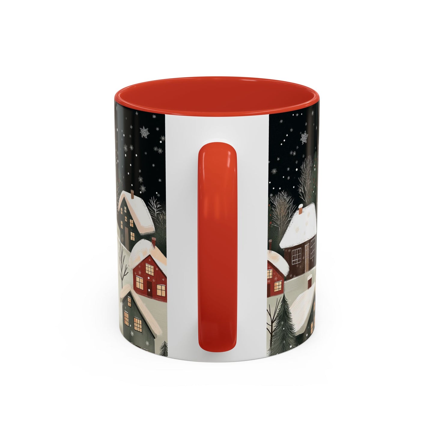 Cozy Winter Forest Coffee Mug, Christmas Forest Tea Cup, Winter Holiday Ceramic Mug, Festive snowy Drinkware Holiday Season Classy Mug