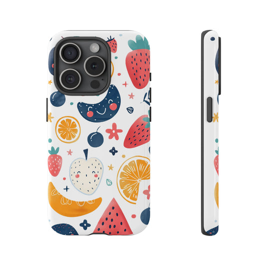 Fruit Collage Phone Case, Preppy and Cute Aesthetic