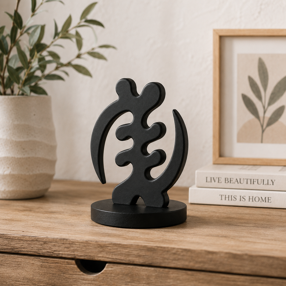 Gye Nyame Sculpture | Afrocentric Home Decor Statue