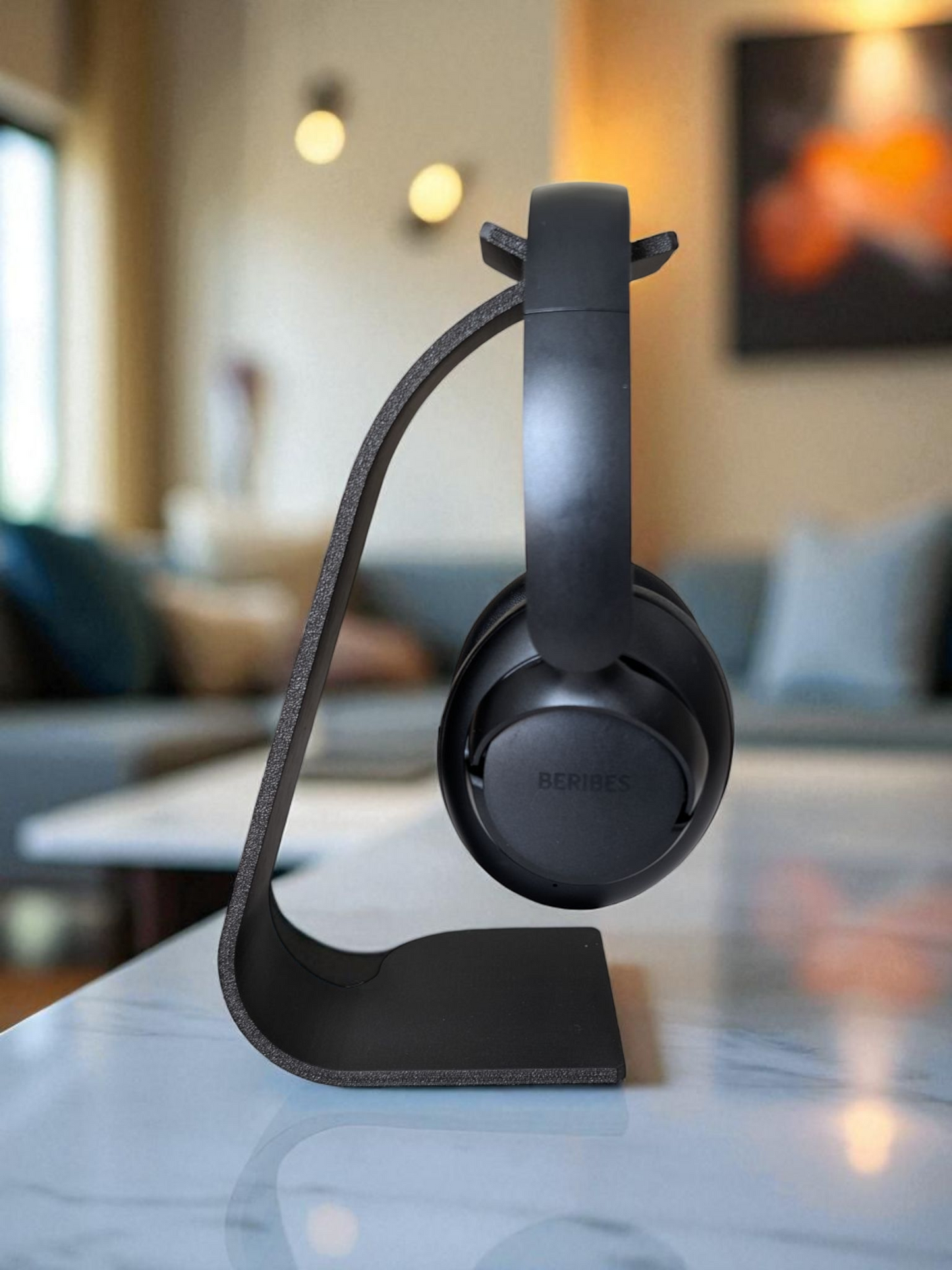 Minimalist 3D Printed Headphone Stand – Space-Saving Desk Display for Gamers, Creators & Audiophiles