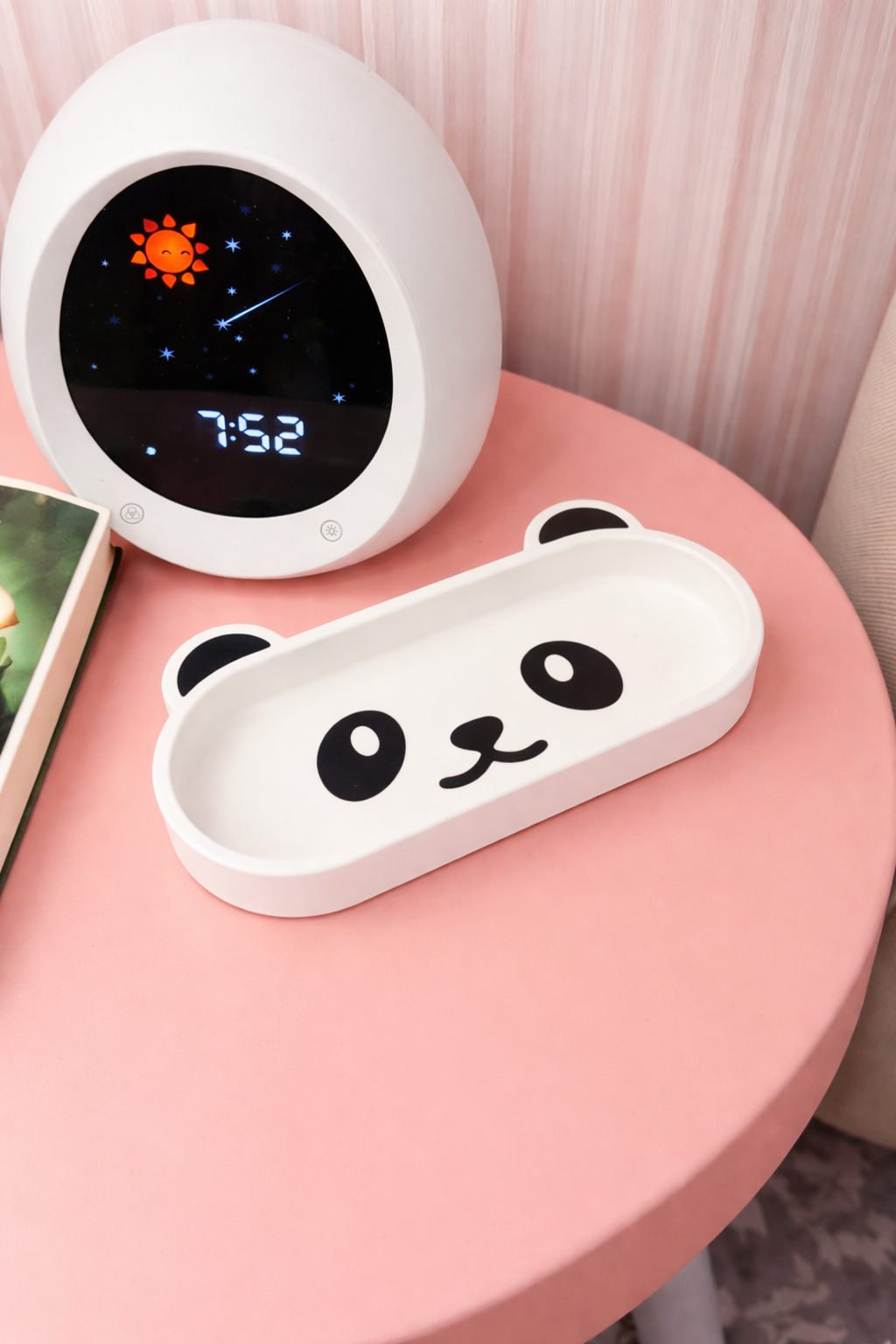 Personalized Cat & Panda Glasses Holder Tray — Custom Name Eyewear Organizer