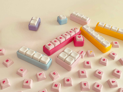 Personalized Mechanical Keyboard Clicker Fidget Toy with Wristlet – Custom Name Keycap Button for ADHD & Sensory Focus