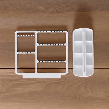 Modern Jewelry Organizer Stand — Minimal Earring & Necklace Holder with Tray